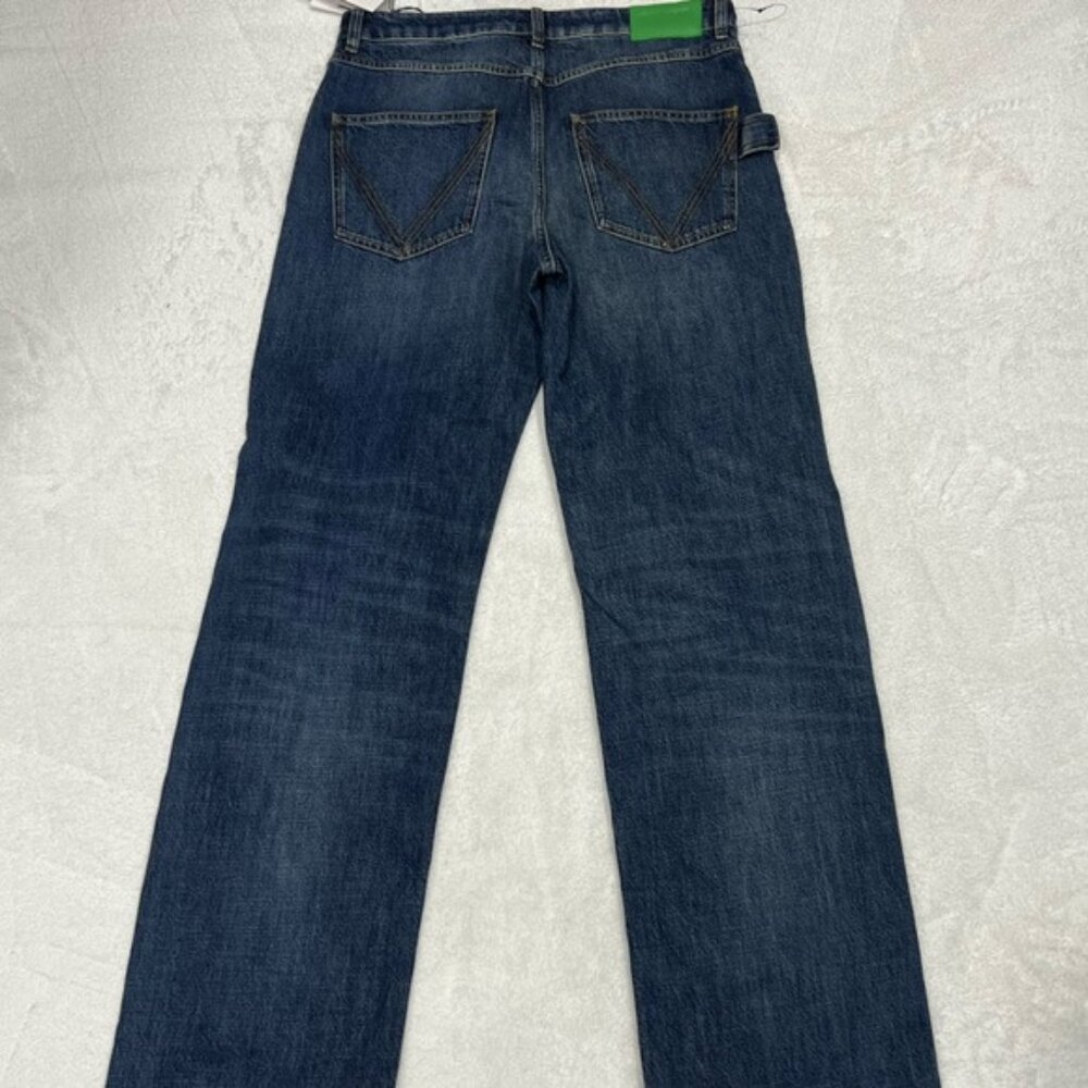 Bottega Veneta Straight Leg Cargo Jeans Mid Blue Women’s EU 40/US 4 - Picture 6 of 7